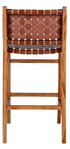 Brązowy hoker z drewna tekowego 101 cm Perugia – House Nordic