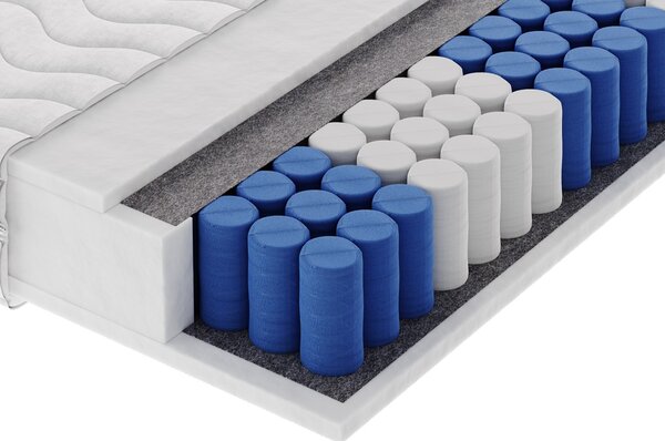 Masseno Materac NOCTIVO 80x200 cm sprężynowy kieszeniowy dwustronny średnio twardy H3