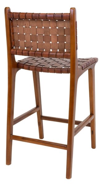 Brązowy hoker z drewna tekowego 101 cm Perugia – House Nordic