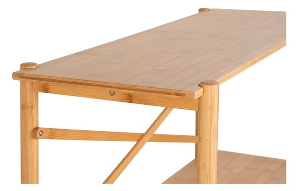 Bambusowa konsola w naturalnym kolorze 32x83 cm Manaus – House Nordic