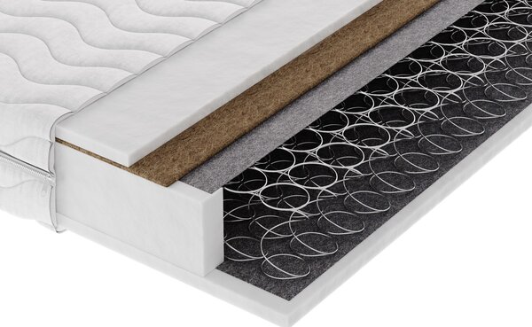 Masseno Materac ZENYA 80x200 cm sprężynowy bonellowy dwustronny średnio twardy H3/H4