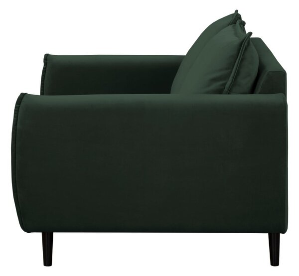 Ciemnozielona aksamitna sofa 138 cm Juli – Ropez