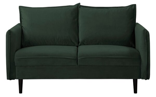 Ciemnozielona aksamitna sofa 138 cm Juli – Ropez
