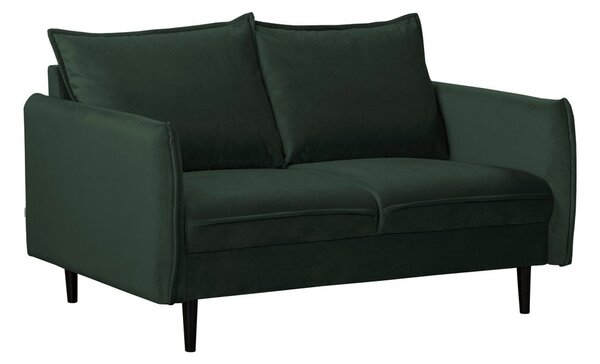 Ciemnozielona aksamitna sofa 138 cm Juli – Ropez