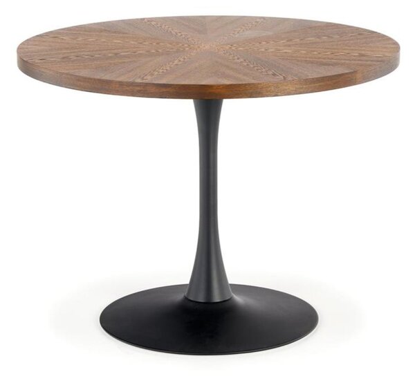 Stół okrągły Carmelo, do salonu, drewniany