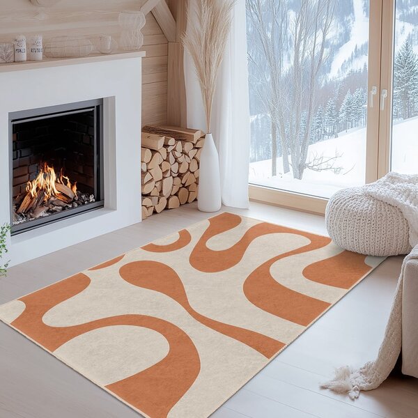 Pomarańczowy chodnik odpowiedni do prania 60x230 cm Caramel Latte – Mila Home