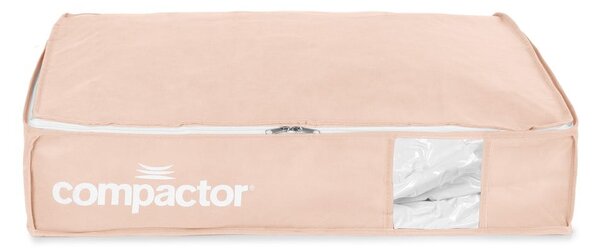 Plastikowe pojemniki próżniowe pod łóżko zestaw 3 szt. 65x45x15,5 cm Pink Edition – Compactor
