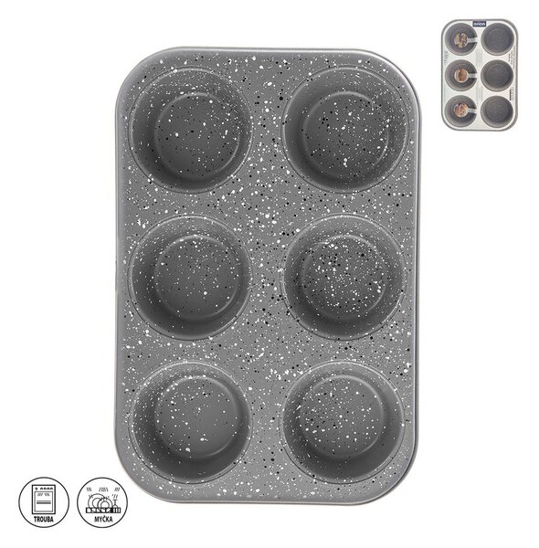 Metalowa forma do pieczenia muffinów 22x32 cm Grande – Orion