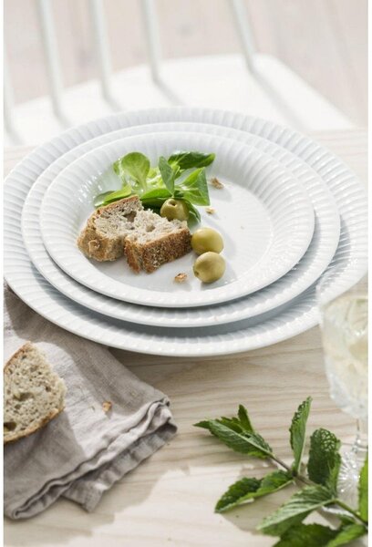Biały porcelanowy talerz Kähler Design Hammershoi, ⌀ 27 cm