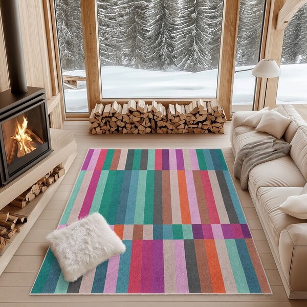 Turkusowy chodnik odpowiedni do prania 60x230 cm Acid Rain – Mila Home