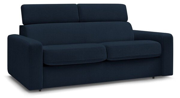 Ciemnoniebieska rozkładana sofa 195 cm Monaco – Bobochic Paris