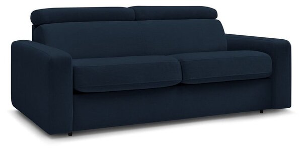 Ciemnoniebieska rozkładana sofa 195 cm Monaco – Bobochic Paris