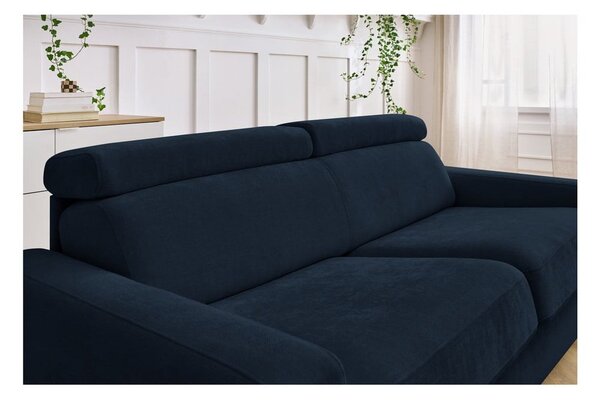 Ciemnoniebieska rozkładana sofa 195 cm Monaco – Bobochic Paris