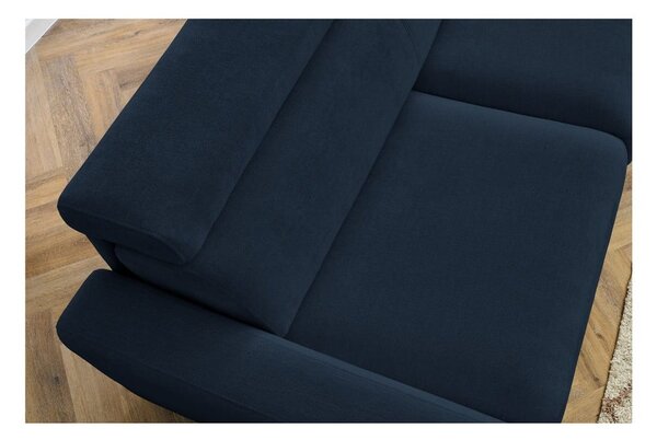 Ciemnoniebieska rozkładana sofa 195 cm Monaco – Bobochic Paris