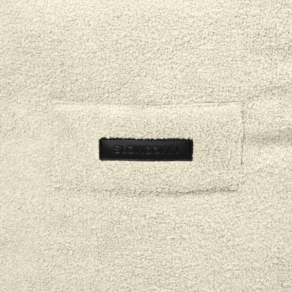 Brązowy worek do siedzenia z materiału bouclé Snug Long 140 – SLOWDOWN
