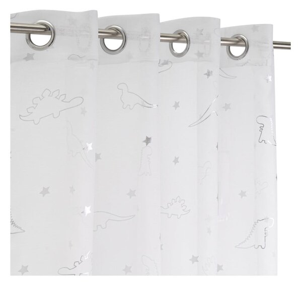 Firanka w biało-srebrnym kolorze 140x260 cm Dinos – Casa Selección