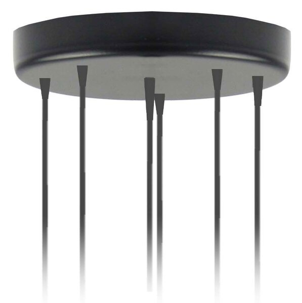 Regulowana czarna lampa wisząca glamour - EX342 L3-S06