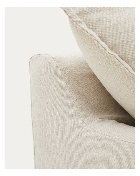 Beżowa lniana sofa 230 cm Zenira – Kave Home