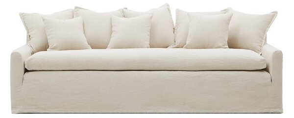 Beżowa lniana sofa 230 cm Zenira – Kave Home