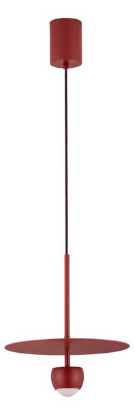Czerwona aluminiowa lampa wisząca LED ø 30 cm Edem – Nova Luce