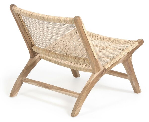 Fotel z plecionką w naturalnym kolorze Beida – Kave Home