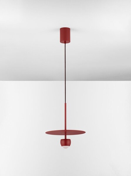 Czerwona aluminiowa lampa wisząca LED ø 30 cm Edem – Nova Luce