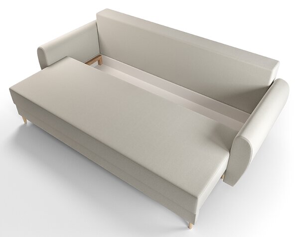 Beżowa sofa rozkładana W4-F40