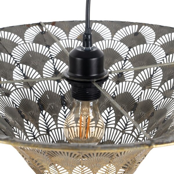 Lampa wisząca w kolorze złota z metalowym kloszem ø 47,5 cm – Ixia