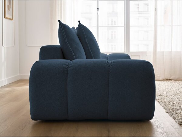 Ciemnoniebieska sofa z tkaniny szenilowej 278 cm Everest – Bobochic Paris
