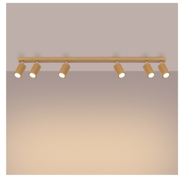 Lampa punktowa w kolorze złota 6,5x117 cm Gleam – Sollux