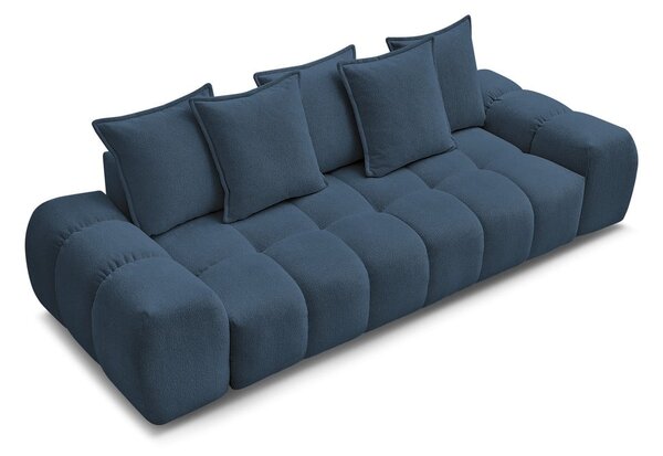 Ciemnoniebieska sofa z tkaniny szenilowej 278 cm Everest – Bobochic Paris