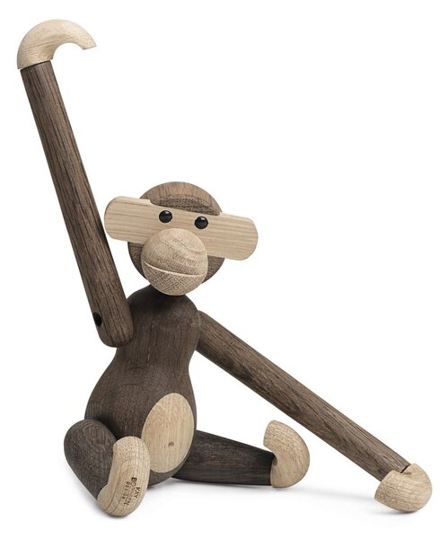 Figurka z litego drewna dębowego Kay Bojesen Denmark Monkey