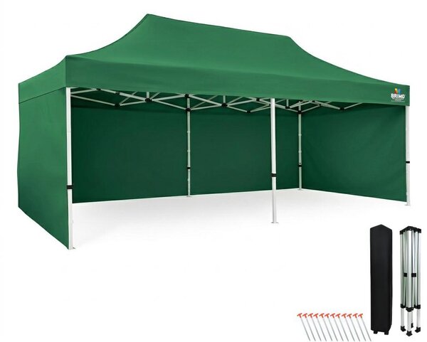 Namiot ogrodowy 3x6, wodoodporna skadana altana 330 g/m², stalowa rama + 3 cianki