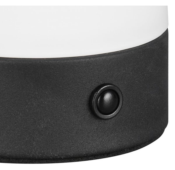 Lampa stołowa LED w matowym białym kolorze ze szklanym kloszem (wysokość 18 cm) Dooley – Reality