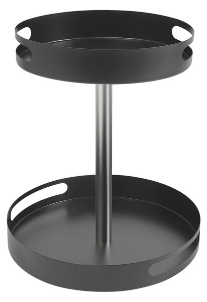 Póka kuchenna Stojak na przyprawy 360° czarny 2-poziomowy organizer kuchenny maks. 7,5 kg