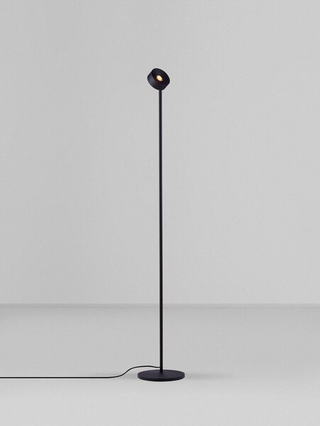 Metalowa lampa stojąca LED z elastyczną konstrukcją/ze ściemniaczem w kolorze matowej czerni (wysokość 121 cm) Irida – Nova Luce