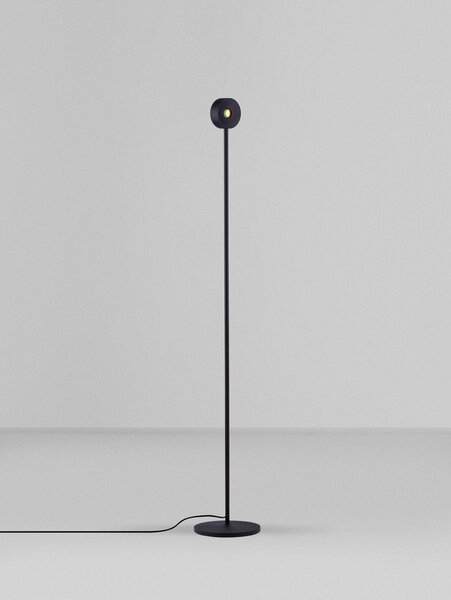 Metalowa lampa stojąca LED z elastyczną konstrukcją/ze ściemniaczem w kolorze matowej czerni (wysokość 121 cm) Irida – Nova Luce