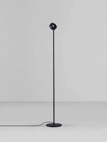 Metalowa lampa stojąca LED z elastyczną konstrukcją/ze ściemniaczem w kolorze matowej czerni (wysokość 121 cm) Irida – Nova Luce