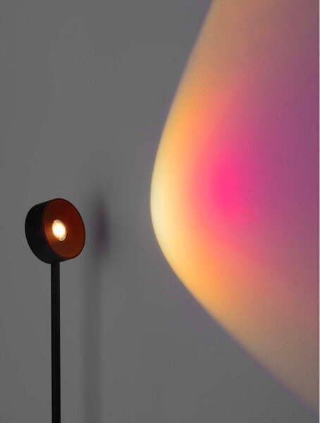 Metalowa lampa stojąca LED z elastyczną konstrukcją/ze ściemniaczem w kolorze matowej czerni (wysokość 121 cm) Irida – Nova Luce