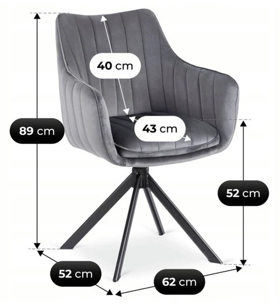 Zestaw Stół Rozkładany VERONA 160-240 cm Czarny Marmur/Czarny i 4 Krzesła MUMBAI 2 Szare