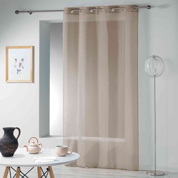 Beżowa firanka 140x280 cm Telma – douceur d'intérieur