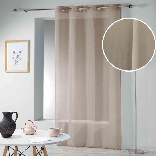 Beżowa firanka 140x280 cm Telma – douceur d'intérieur