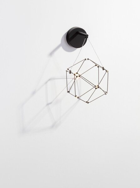Czarny aluminiowy kinkiet LED Nebula – Nova Luce