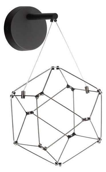 Czarny aluminiowy kinkiet LED Nebula – Nova Luce