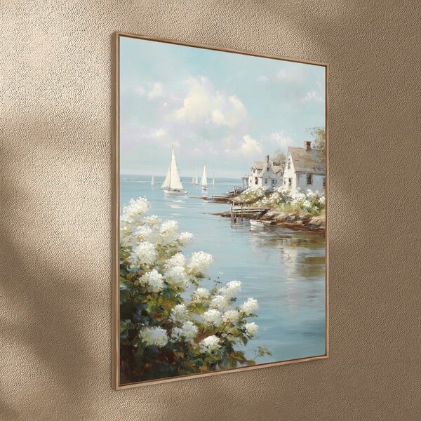 Obraz drukowany z ramą w zestawie 60x80 cm Quiet Bay – Styler