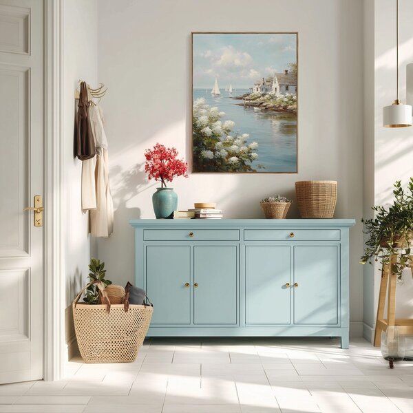 Obraz drukowany z ramą w zestawie 60x80 cm Quiet Bay – Styler