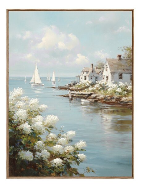 Obraz drukowany z ramą w zestawie 60x80 cm Quiet Bay – Styler
