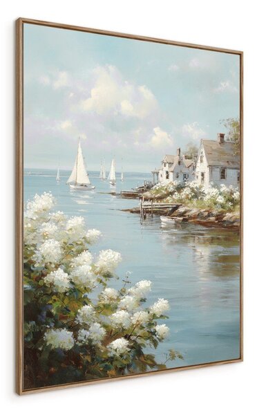 Obraz drukowany z ramą w zestawie 60x80 cm Quiet Bay – Styler