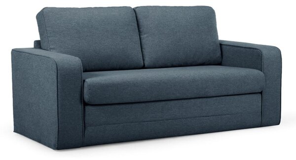 Niebieska rozkładana sofa 160 cm Come – Bobochic Paris