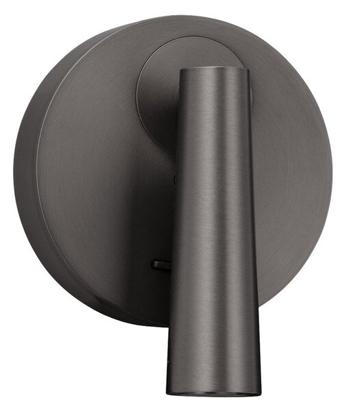 Szara aluminiowa lampa punktowa LED z elastyczną konstrukcją 7x10 cm Tico – Nova Luce